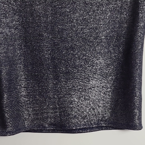 FORE Blue Shimmer Metallic Women's Short Sleeve Top Size Large - Picture 12 of 16